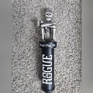 Rogue Skeleton Tap Handle in Black and White